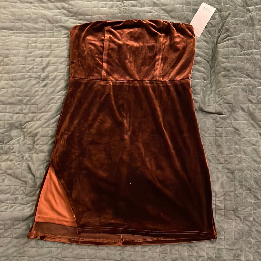 Velvet Mini Dress: Size L